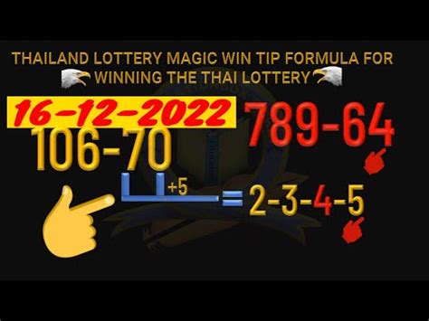 thai lottery formula|Thai Lottery Tips To Help You Win Big .